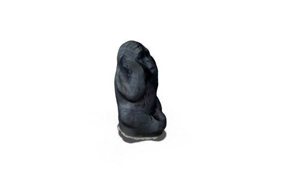 Monkey Sculpture Ears Shut